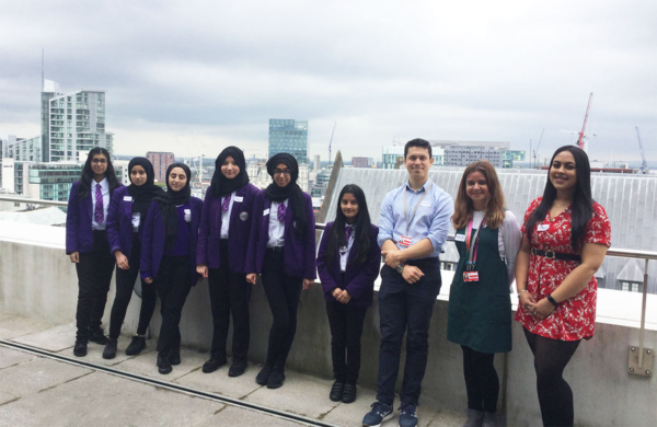 Whalley Range students at Ernst & Young in Manchester