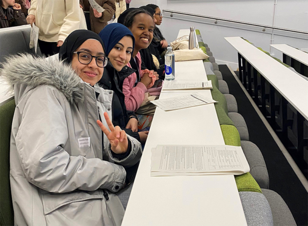 Whalley Range Sixth From students attending a lecture at The University of Manchester in January 2023