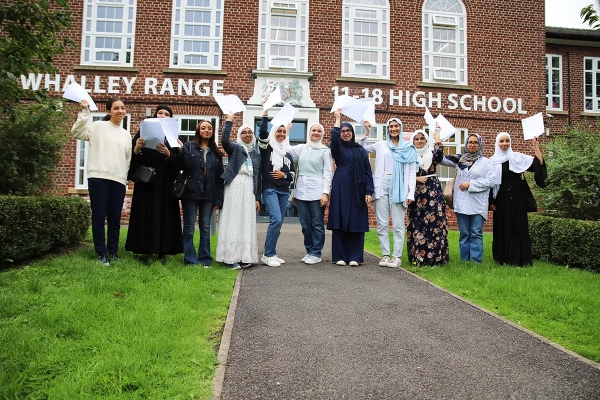 Students celebrate their results on GCSE Results Day 2023