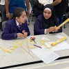 Students during an engineering task at The University of Manchester, in October 2023