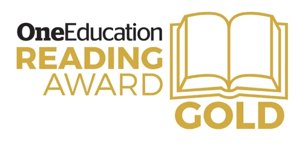 One Education Reading Award Gold logo
