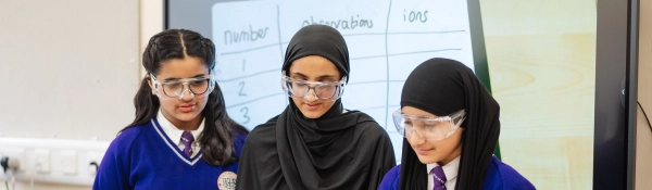 Students during a science lesson