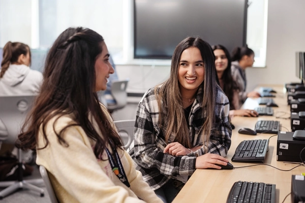 Sixth Form students using an IT suite