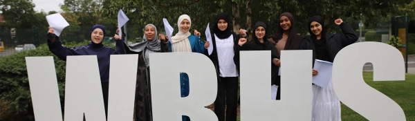 Students celebrate their results on GCSE Results Day 2025